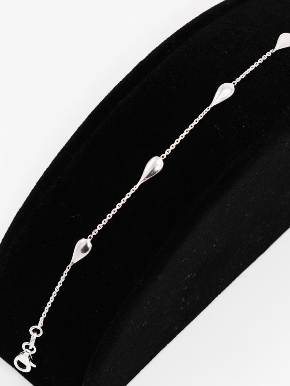 925 Sterling Silver Fancy Teardrop Bracelet